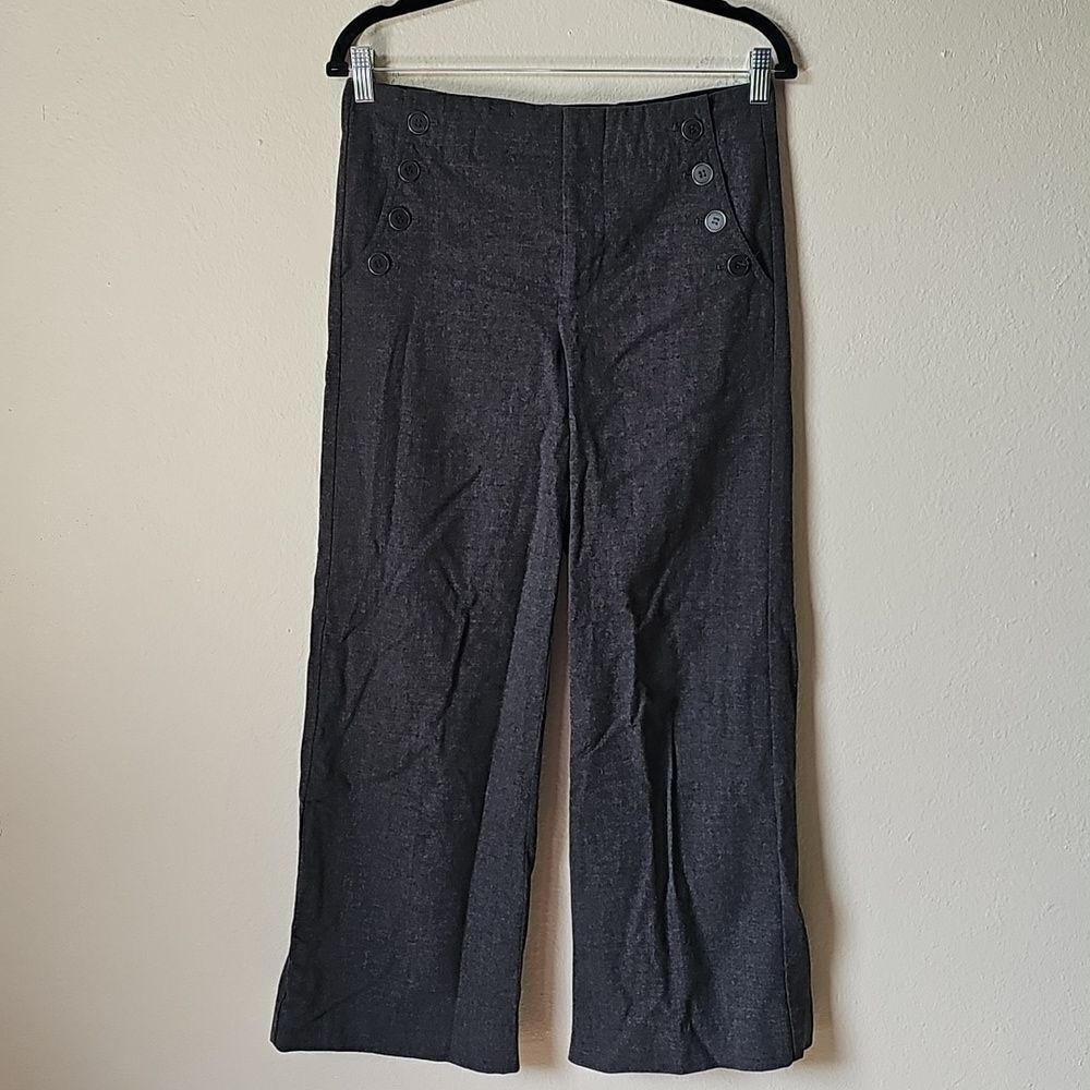 Vince Dark Grey Buttoned Slacks Size 6
